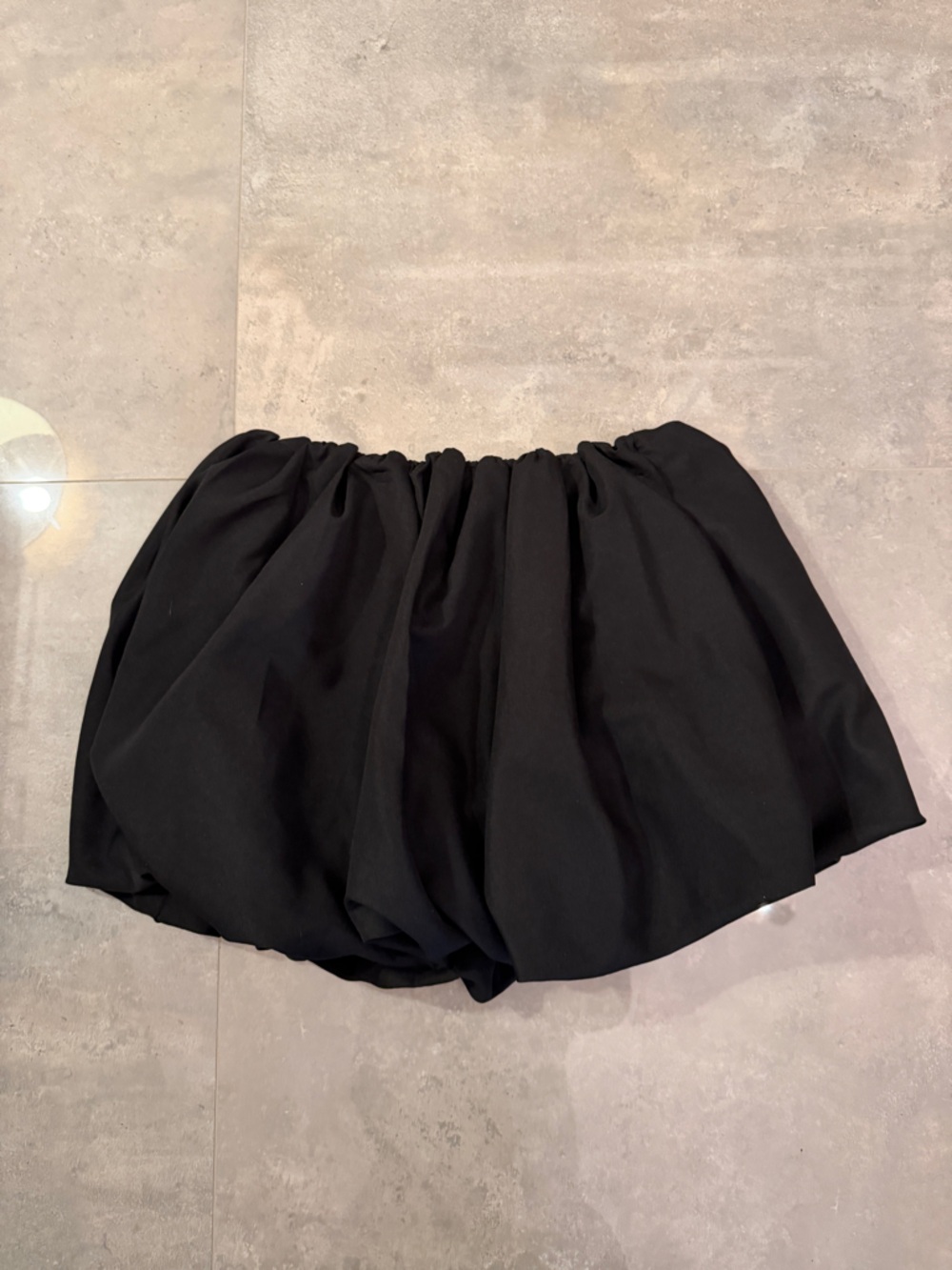 Black Women's Bubble Mini Skirt | S